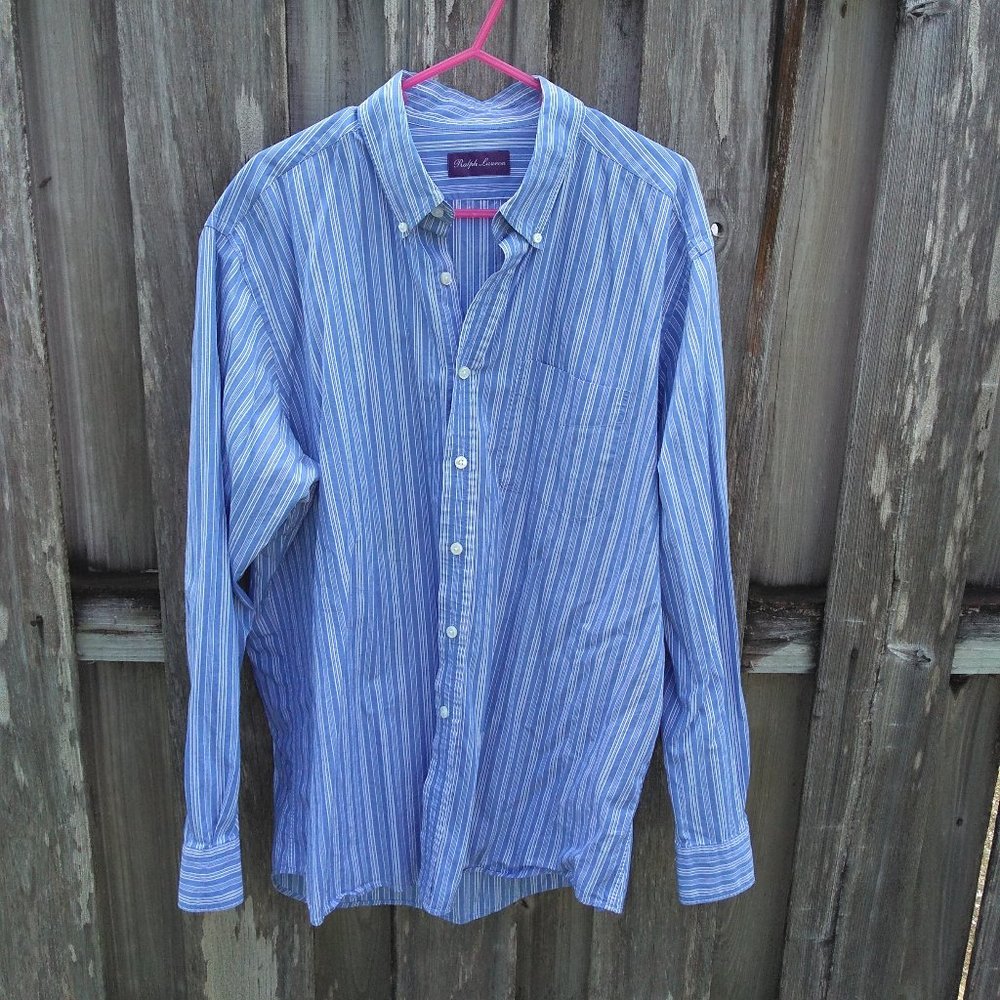 Ralph Lauren PURPLE LABEL XL cotton shirt Italy